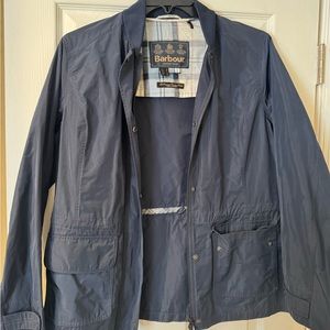 NWOT Barbour Summer Tartan navy rain jacket size 12